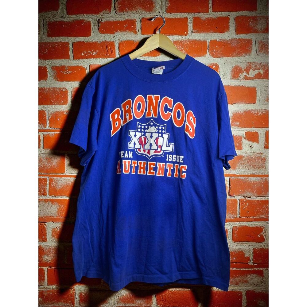 Vintage Denver Broncos NFL Team Issue T-Shirt by Bike – Size XL